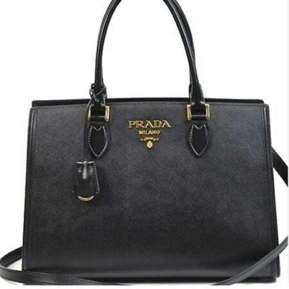 Prada Saffiano Leather Shoulder Bag - Picture 1 of 7